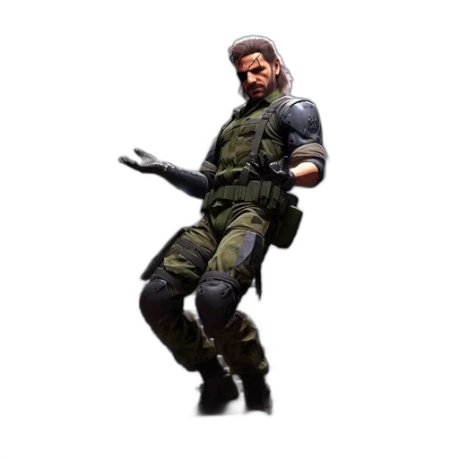 weapon, creature, jacket, animal, concept art, pixel art, 3d render, cyberpunk transparent PNG cut-out
