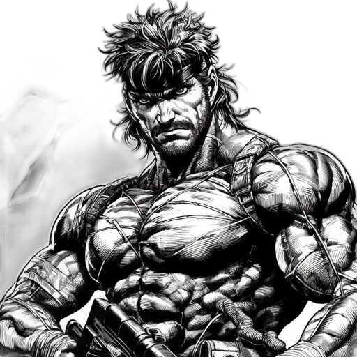 comic book art, concept art, photorealistic, fantasy art, rugged, muscular, man, clad transparent PNG cut-out