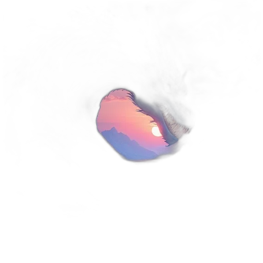 mask, hat, bottle, hair, 3d render, vaporwave, pixel art, concept art transparent PNG cut-out