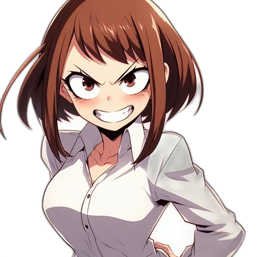 jacket, staff, face, dress, anime, cartoon, pixel art, concept art transparent PNG cut-out