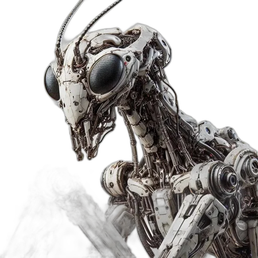 robot, creature, animal, dragon, concept art, 3d render, cyberpunk, fantasy art transparent PNG cut-out