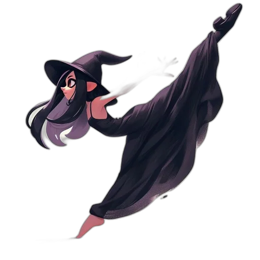 staff, dress, hat, concept art, fantasy art, pixel art, watercolor, fog transparent PNG cut-out