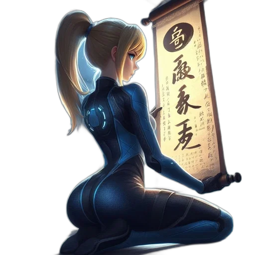 robot, dress, weapon, sword, comic book art, concept art, anime, fantasy art transparent PNG cut-out