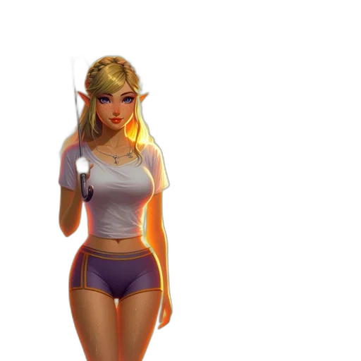 staff, dress, fantasy art, concept art, pixel art, 3d render, neon lights, pastel transparent PNG cut-out