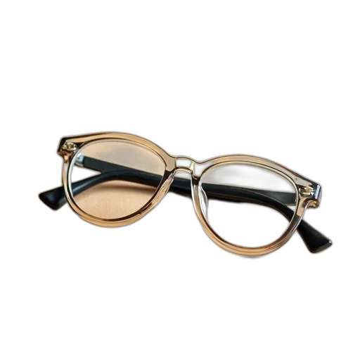 jewelry, pair, clear, glasses, black, temples, lying, textured transparent PNG cut-out