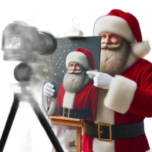 staff, photorealistic, 3d render, concept art, indoors, santa, claus, poses transparent PNG cut-out