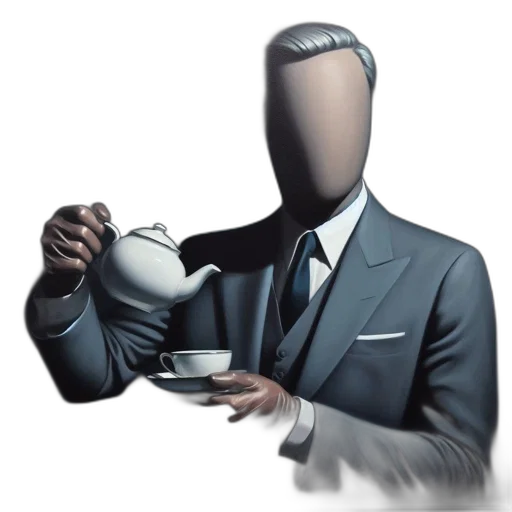 mask, face, robot, staff, concept art, photorealistic, 3d render, enigmatic transparent PNG cut-out