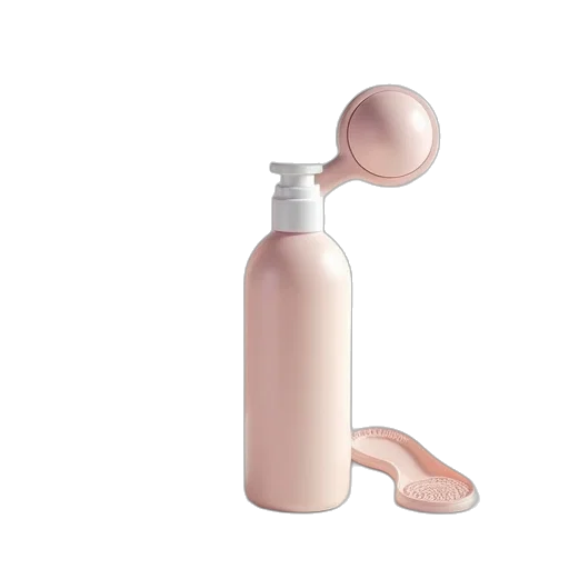 bottle, hair, 3d render, photorealistic, pastel, play, toothpaste, cream transparent PNG cut-out