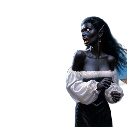 mask, creature, dress, jewelry, concept art, fantasy art, photorealistic, 3d render transparent PNG cut-out