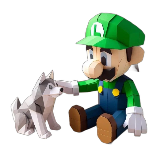 animal, staff, creature, weapon, 3d render, concept art, pixel art, cartoon transparent PNG cut-out