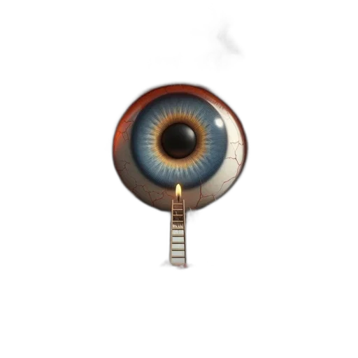 jewelry, staff, weapon, mask, 3d render, concept art, photorealistic, burning transparent PNG cut-out