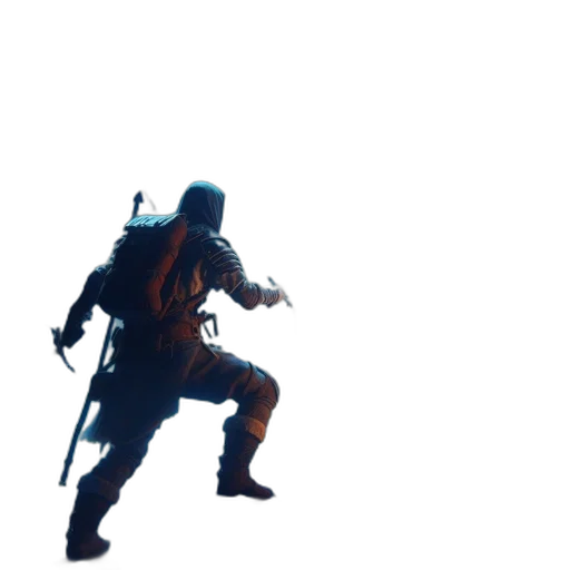 weapon, sword, robot, creature, concept art, 3d render, pixel art, comic book art transparent PNG cut-out