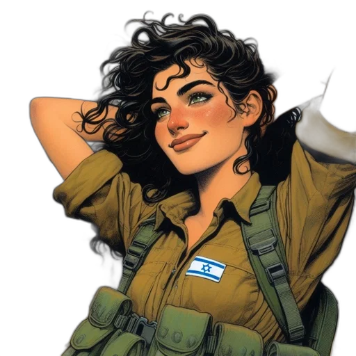 weapon, staff, jacket, comic book art, concept art, cartoon, photorealistic, earth tones transparent PNG cut-out
