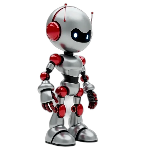 robot, 3d render, concept art, cartoon, pixel art, detailed, model, metallic transparent PNG cut-out