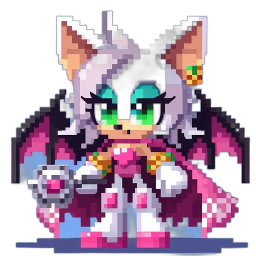dragon, robot, creature, staff, pixel art, concept art, cyberpunk, vaporwave transparent PNG cut-out