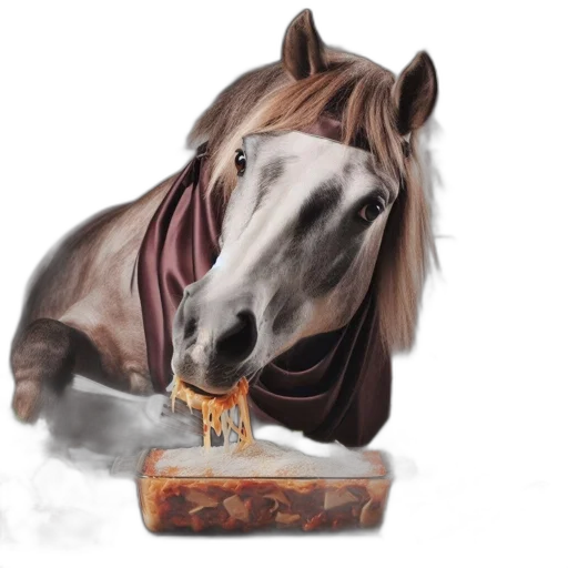food, animal, face, crown, photorealistic, fantasy art, concept art, oil painting transparent PNG cut-out