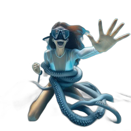 creature, staff, robot, mask, concept art, 3d render, fantasy art, comic book art transparent PNG cut-out