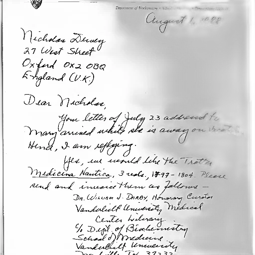 handwritten, letter, dated, august, 1988, department, biochemistry, vanderbilt transparent PNG cut-out