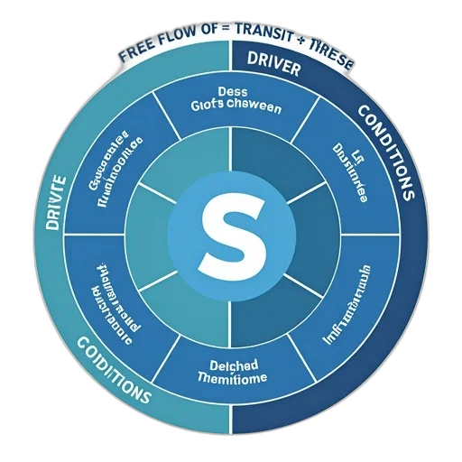 circular, diagram, blue, background, white, text, illustrating, concept transparent PNG cut-out