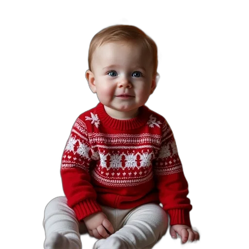 face, photorealistic, baby, shirt transparent PNG cut-out