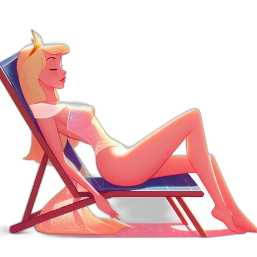 furniture, crown, concept art, 3d render, cartoon, watercolor, beach, animated transparent PNG cut-out