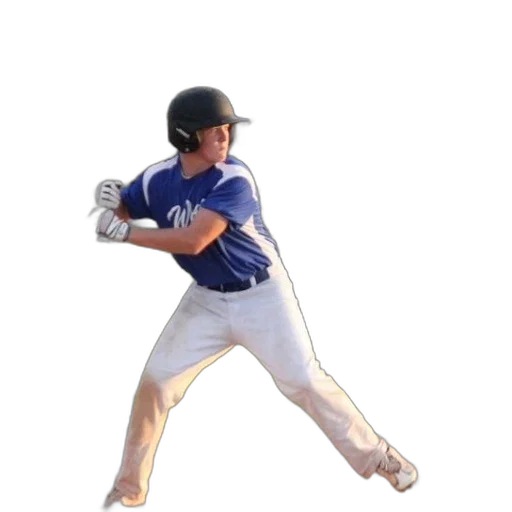 staff, weapon, animal, photorealistic, 3d render, baseball, player, blue transparent PNG cut-out