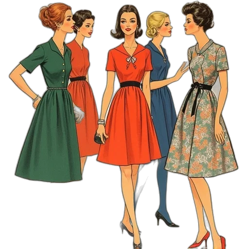 dress, jewelry, concept art, red transparent PNG cut-out