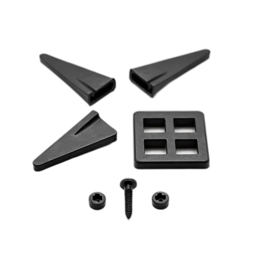 jewelry, monochrome, set, black, plastic, parts, including, two transparent PNG cut-out
