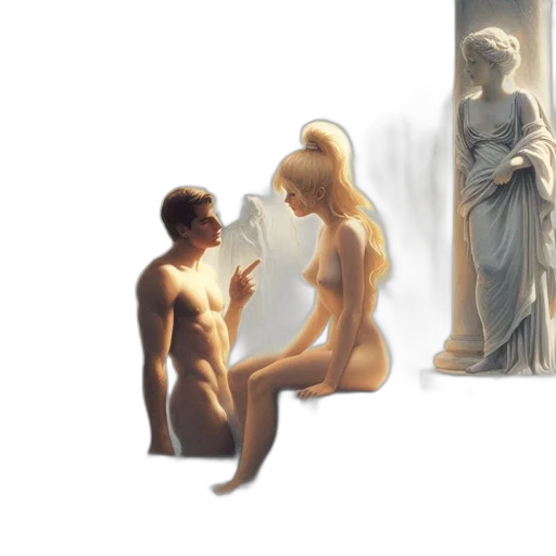 concept art, oil painting, photorealistic, fantasy art, sunset, fire, forest, fog transparent PNG cut-out