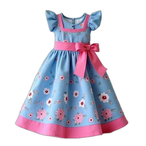 dress, 3d render, doll, house transparent PNG cut-out