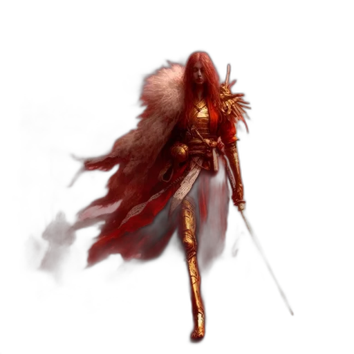 staff, weapon, sword, concept art, fantasy art, pixel art, 3d render, red transparent PNG cut-out