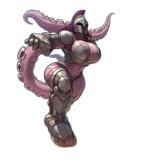 robot, creature, weapon, concept art, fantasy art, 3d render, pixel art, pastel transparent PNG cut-out