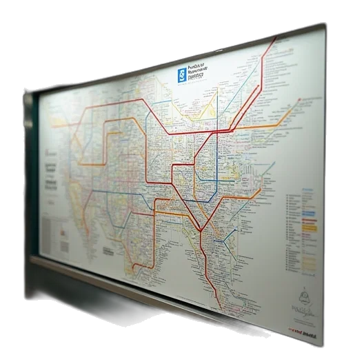 train, map, seen, display, station, munich, germany, monday transparent PNG cut-out
