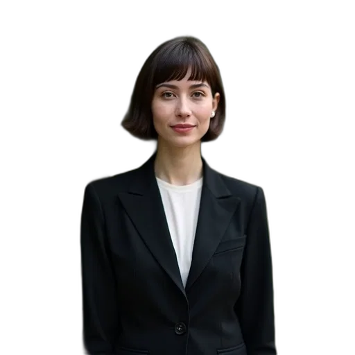staff, jacket, face, dress, photorealistic, oil painting, concept art, cartoon transparent PNG cut-out