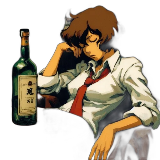 bottle, staff, concept art, pixel art, anime, vaporwave, earth tones, green transparent PNG cut-out