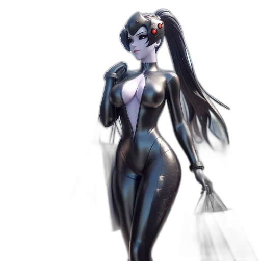 dress, robot, staff, mask, concept art, fantasy art, comic book art, cyberpunk transparent PNG cut-out