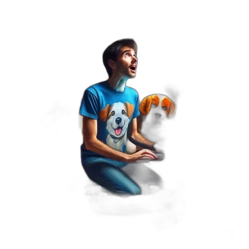 animal, staff, creature, robot, pixel art, concept art, 3d render, cartoon transparent PNG cut-out