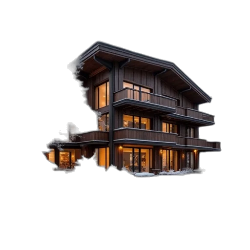 building, furniture, 3d render, concept art transparent PNG cut-out