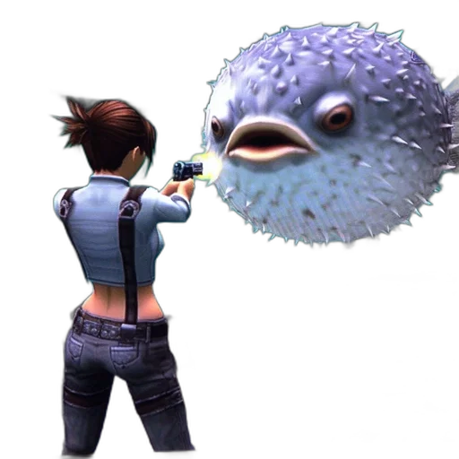 mask, creature, weapon, umbrella, concept art, 3d render, underwater, video transparent PNG cut-out