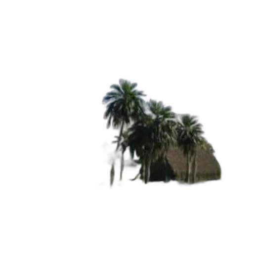 tree, umbrella, building, hat, photorealistic, 3d render, concept art, pixel art transparent PNG cut-out