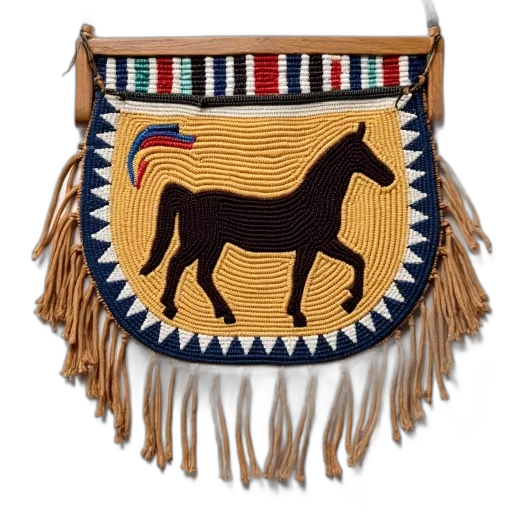 hat, jewelry, crown, staff, traditional, native, american, beaded transparent PNG cut-out