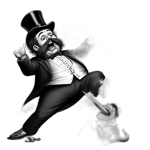 staff, mask, face, cartoon, concept art, comic book art, 3d render, unsuccessful transparent PNG cut-out