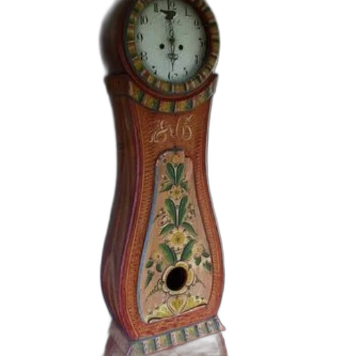 furniture, staff, vintage, clock, intricate, floral, designs, stands transparent PNG cut-out
