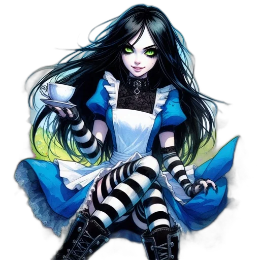 staff, creature, dress, fantasy art transparent PNG cut-out