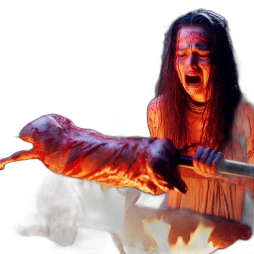 weapon, sword, creature, food, concept art, photorealistic, fire, two transparent PNG cut-out