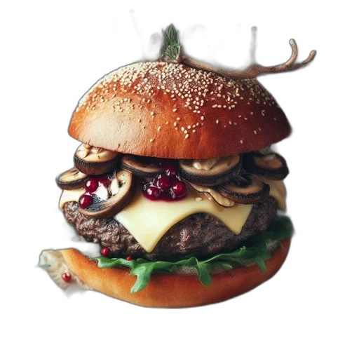 food, animal, crown, photorealistic, 3d render, concept art, pixel art, festive transparent PNG cut-out