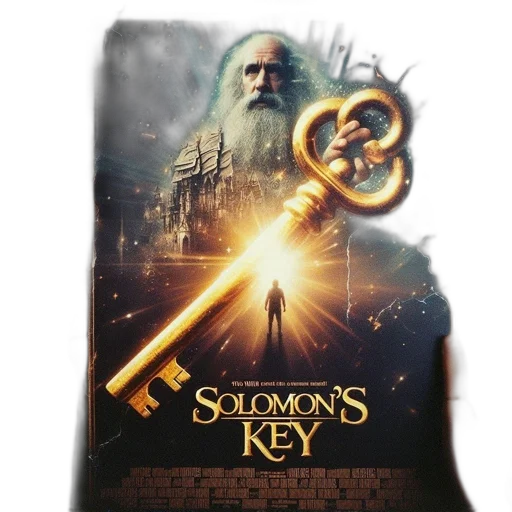 concept art, poster, solomon, key, movie, features, golden, silhouetted transparent PNG cut-out