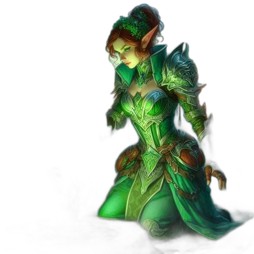 staff, dragon, fantasy art, concept art, 3d render, pixel art, green, elf transparent PNG cut-out