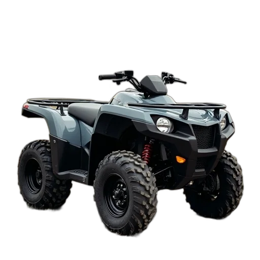 car, 3d render, gray, 2021, suzuki, kingquad, 500, parked transparent PNG cut-out