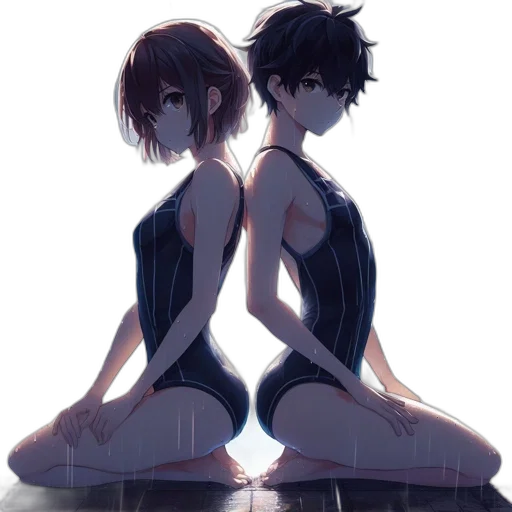 dress, anime, concept art, pixel art, watercolor, neon lights, underwater, sunset transparent PNG cut-out